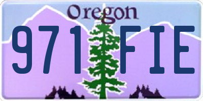 OR license plate 971FIE