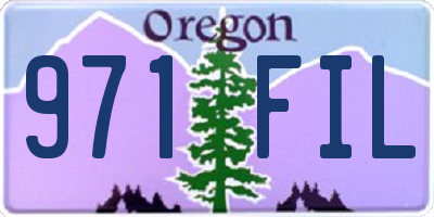 OR license plate 971FIL