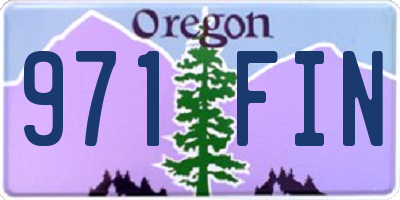 OR license plate 971FIN