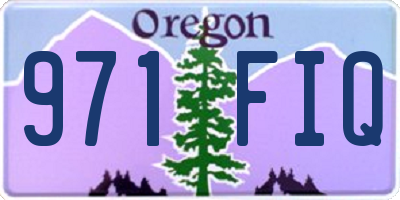 OR license plate 971FIQ