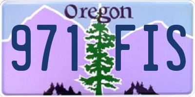 OR license plate 971FIS
