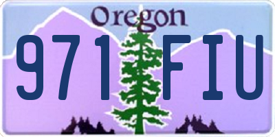 OR license plate 971FIU