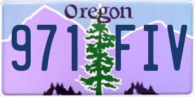 OR license plate 971FIV