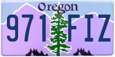 OR license plate 971FIZ