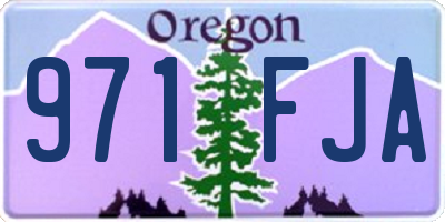 OR license plate 971FJA