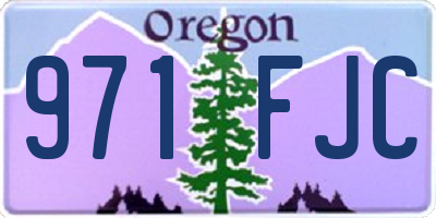 OR license plate 971FJC