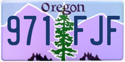 OR license plate 971FJF