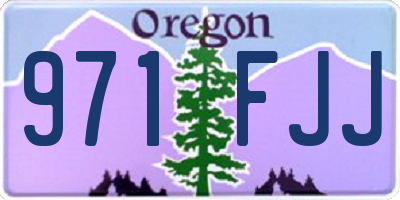 OR license plate 971FJJ