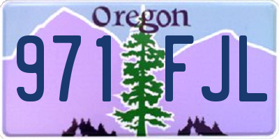 OR license plate 971FJL