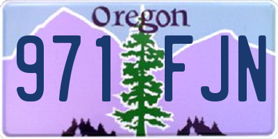 OR license plate 971FJN