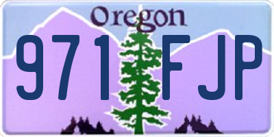 OR license plate 971FJP