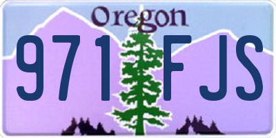 OR license plate 971FJS