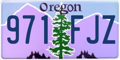 OR license plate 971FJZ