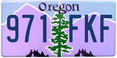 OR license plate 971FKF