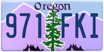 OR license plate 971FKI