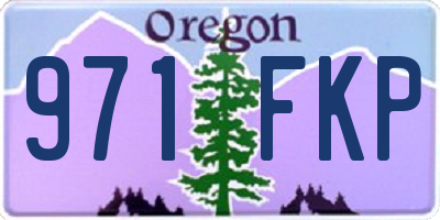 OR license plate 971FKP