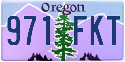 OR license plate 971FKT