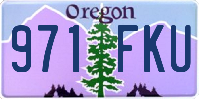 OR license plate 971FKU