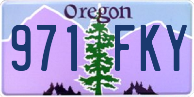 OR license plate 971FKY