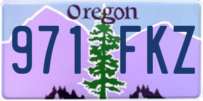 OR license plate 971FKZ