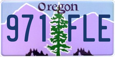OR license plate 971FLE