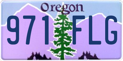 OR license plate 971FLG