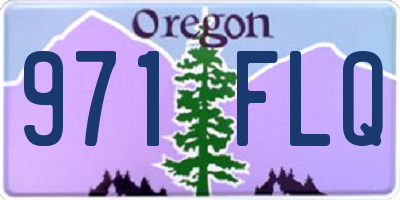 OR license plate 971FLQ