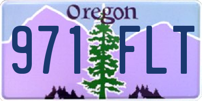 OR license plate 971FLT