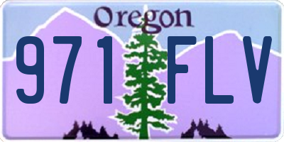 OR license plate 971FLV