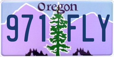 OR license plate 971FLY