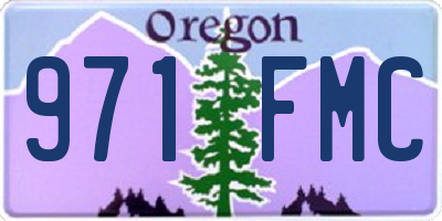 OR license plate 971FMC