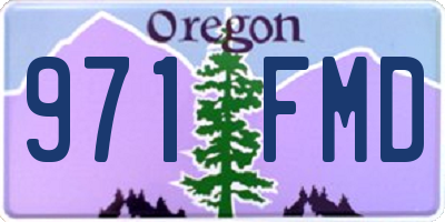 OR license plate 971FMD