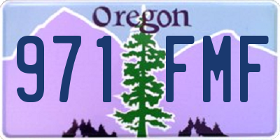 OR license plate 971FMF