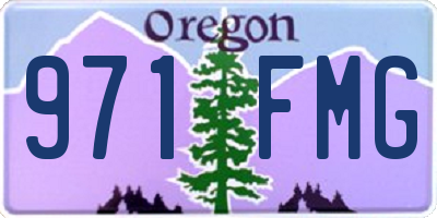 OR license plate 971FMG