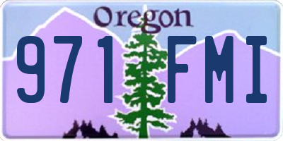 OR license plate 971FMI