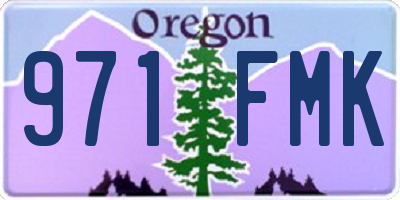 OR license plate 971FMK