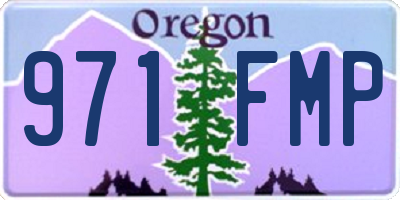 OR license plate 971FMP