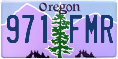 OR license plate 971FMR