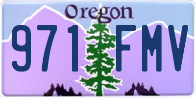 OR license plate 971FMV