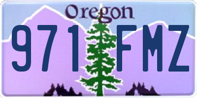 OR license plate 971FMZ