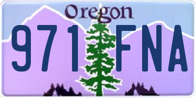 OR license plate 971FNA