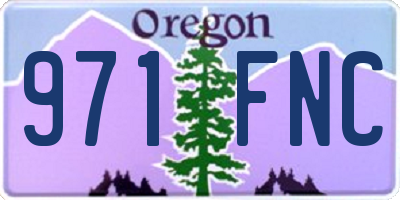 OR license plate 971FNC