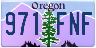 OR license plate 971FNF