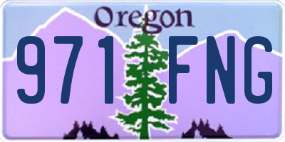 OR license plate 971FNG