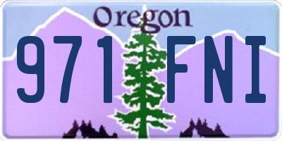 OR license plate 971FNI