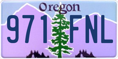 OR license plate 971FNL