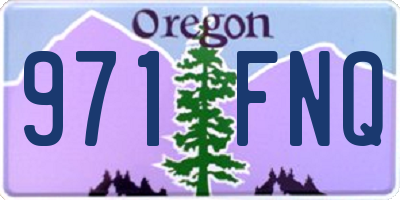 OR license plate 971FNQ