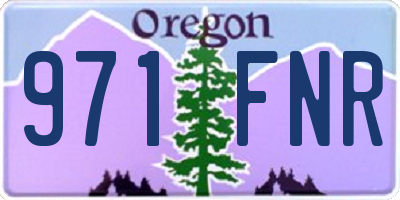 OR license plate 971FNR