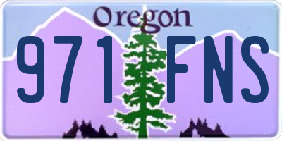 OR license plate 971FNS
