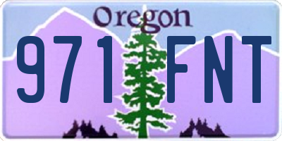OR license plate 971FNT